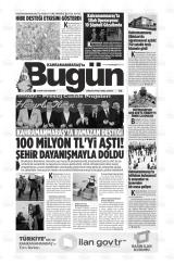 KAHRAMANMARAŞ'TA BUGÜN Gazetesi