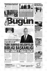 Kahramanmaraş'ta Bugün gazetesi 1. sayfa