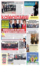 Kalenin Sesi gazetesi 1. sayfa
