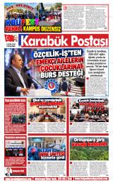Karabük Postası gazetesi 1. sayfa