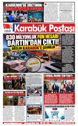 Karabük Postası gazetesi 1. sayfa
