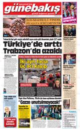 Karadeniz'den Günebakış gazetesi 1. sayfa