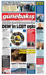 Karadeniz'den Günebakış gazetesi 1. sayfa