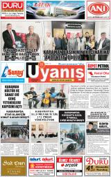 Karamanda Uyanış gazetesi 1. sayfa