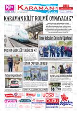 Karamanın Sesi gazetesi 1. sayfa