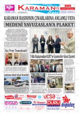 Karamanın Sesi gazetesi 1. sayfa