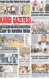 Kargı gazetesi 1. sayfa