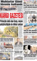 Kargı gazetesi 1. sayfa