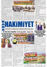 Kars Hakimiyet gazetesi 1. sayfa