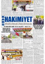 Kars Hakimiyet gazetesi 1. sayfa
