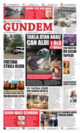 Kastamonu Gündem gazetesi 1. sayfa