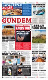 Kastamonu Gündem gazetesi 1. sayfa
