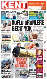 Kent Bursa gazetesi 1. sayfa