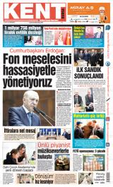 Kent Bursa gazetesi 1. sayfa
