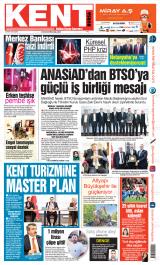 Kent Bursa gazetesi 1. sayfa