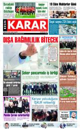 Kesin Karar gazetesi 1. sayfa