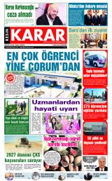 Kesin Karar gazetesi 1. sayfa