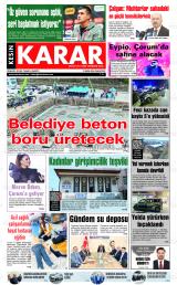 Kesin Karar gazetesi 1. sayfa