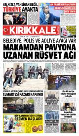 Kırıkkale Gazetesi gazetesi 1. sayfa