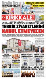 Kırıkkale Gazetesi gazetesi 1. sayfa