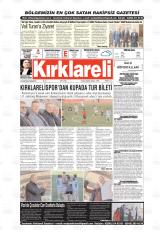 Kırklareli gazetesi 1. sayfa