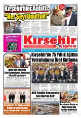 Kırşehir Çiğdem gazetesi 1. sayfa