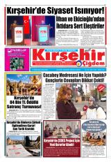 Kırşehir Çiğdem gazetesi 1. sayfa