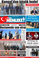 Kırşehir Memleket gazetesi 1. sayfa