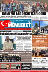 Kırşehir Memleket gazetesi 1. sayfa