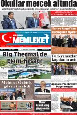Kırşehir Memleket gazetesi 1. sayfa