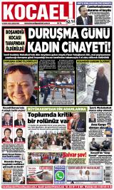 Kocaeli gazetesi 1. sayfa