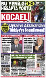 Kocaeli gazetesi 1. sayfa