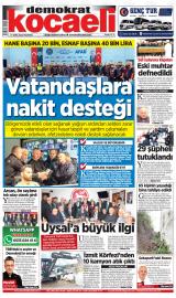 Kocaeli Demokrat gazetesi 1. sayfa