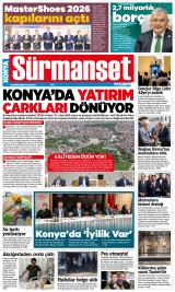 Konya Sürmanşet gazetesi 1. sayfa