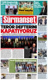 Konya Sürmanşet gazetesi 1. sayfa