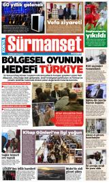 Konya Sürmanşet gazetesi 1. sayfa