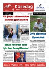 Kösedağ Kelkit Vadisinin Sesi gazetesi 1. sayfa