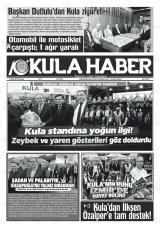 Kula Haber gazetesi 1. sayfa