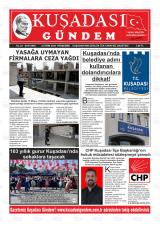 Kuşadası Gündem gazetesi 1. sayfa
