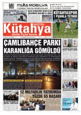 Kütahya Gazetesi gazetesi 1. sayfa