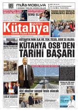 Kütahya Gazetesi gazetesi 1. sayfa