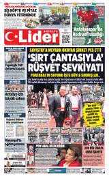 Lider gazetesi 1. sayfa