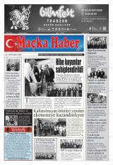 Maçka Haber gazetesi 1. sayfa