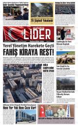 Malatya Lider gazetesi 1. sayfa