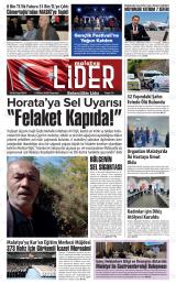 Malatya Lider gazetesi 1. sayfa