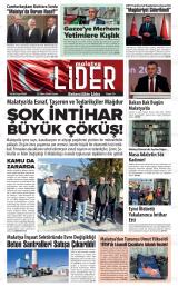 Malatya Lider gazetesi 1. sayfa