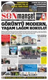 Malatya Sonmanşet gazetesi 1. sayfa