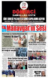 Manavgat'ın Sesi gazetesi 1. sayfa