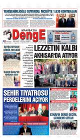 Manisa'da Denge gazetesi 1. sayfa