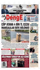 Manisa'da Denge gazetesi 1. sayfa